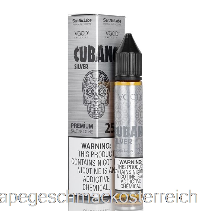 Cubano Silver - Vgod Saltnic - 30 Ml 25 Mg Vape-Geschmack